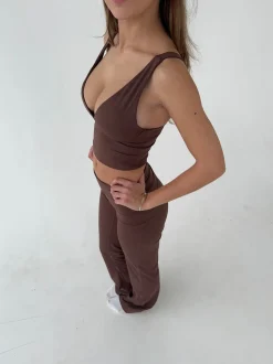 Ultimate v-neck top - Espresso