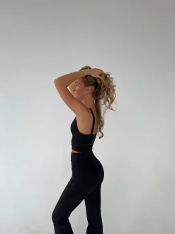 Ultimate v-neck top - Jet Black