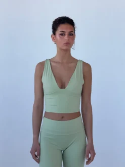Ultimate v-neck top - Matcha