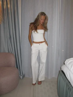 Uma suit bukser - Hvid