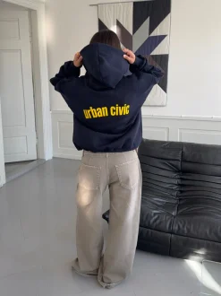 Urban Civic oversized hoodie - Navy