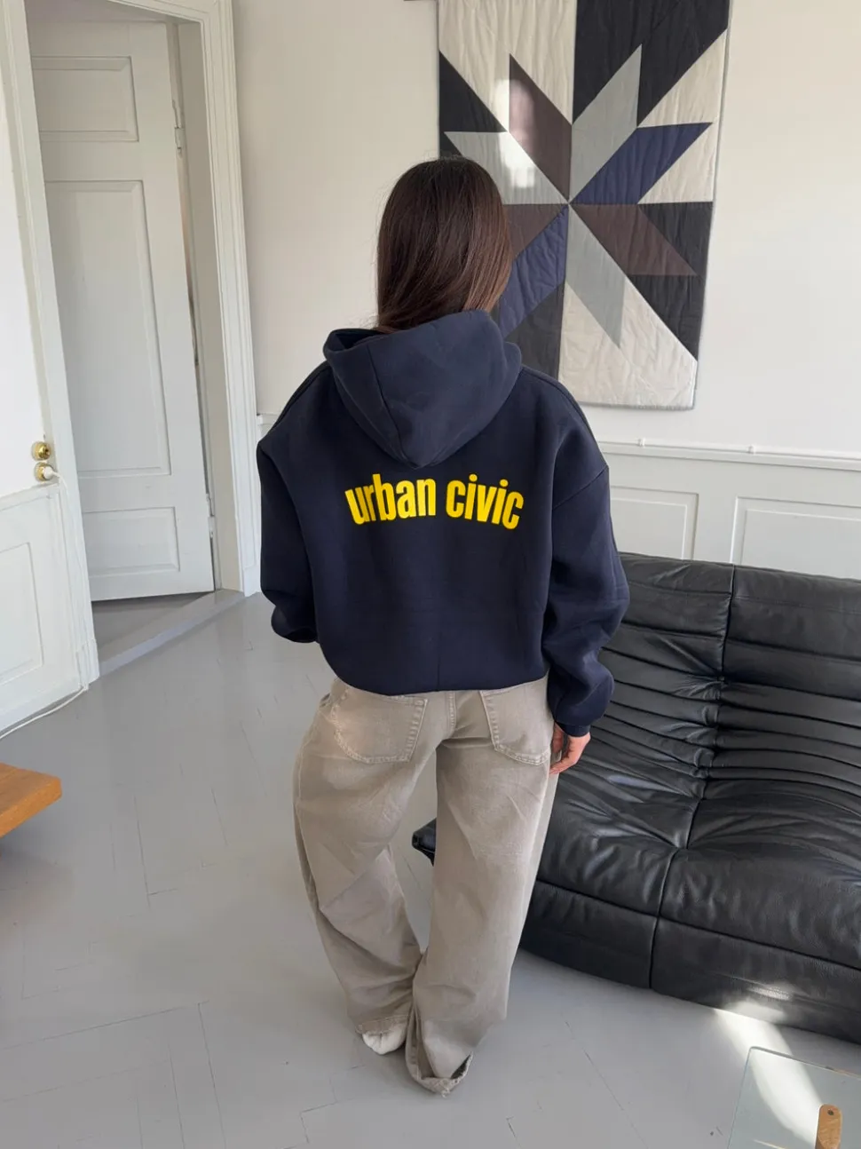 Urban Civic oversized hoodie - Navy