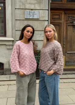 Ursulla striktrøje - Lyserød