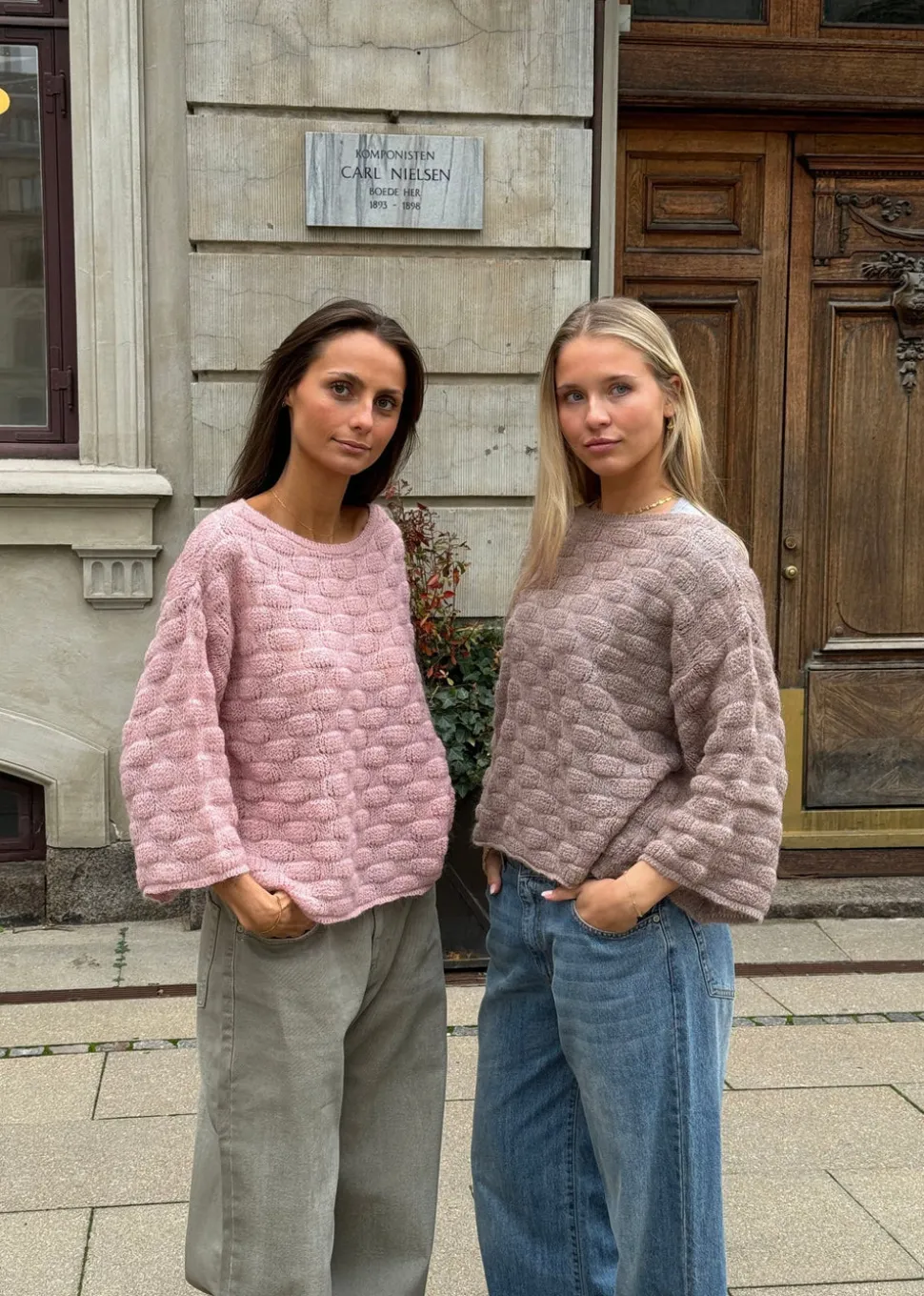 Ursulla striktrøje - Lyserød