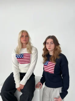 US flag strik - Hvid