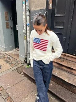 US flag strik - Hvid