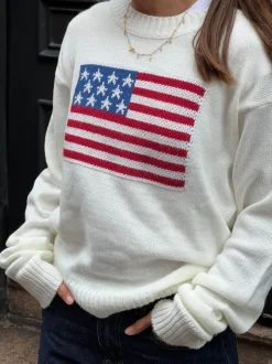 US flag strik - Hvid
