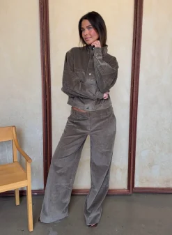 Velo bukser i fløjl - Brun