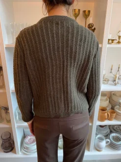 Vincent strikket cardigan - Mørkegrøn