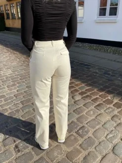Viva lærredsbukser - off white