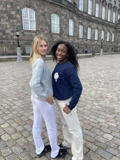 Viva lærredsbukser - off white