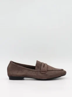 Watson loafers i ruskind - Mørkebrun