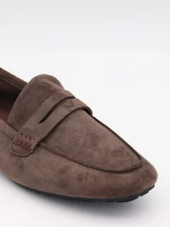 Watson loafers i ruskind - Mørkebrun