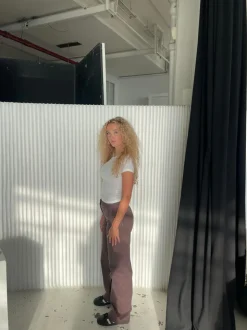 Willa lærredsbukser - Brun