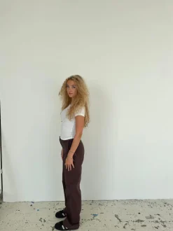 Willa lærredsbukser - Brun