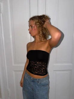 Zera tubetop i blonde - Sort