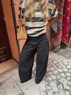 Zinnia oversized t-shirt - Gul/grå