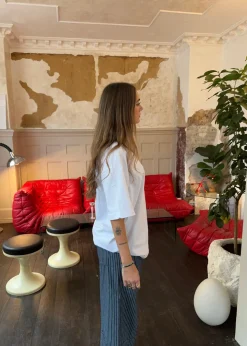 Zinnia oversized t-shirt - Hvid