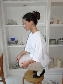 Zinnia oversized t-shirt - Hvid