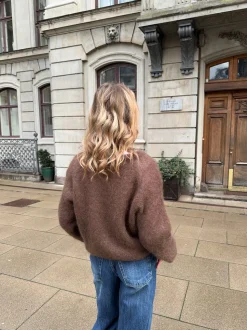 Zuzanna mohair striktrøje - Brun