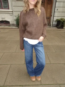Zuzanna mohair striktrøje - Brun